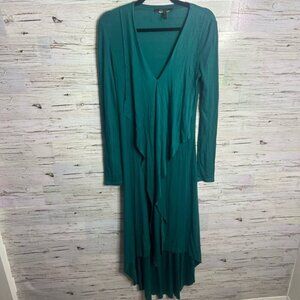 BCBGMaxAzria Crissie Maxi Dress  Blue Green xs